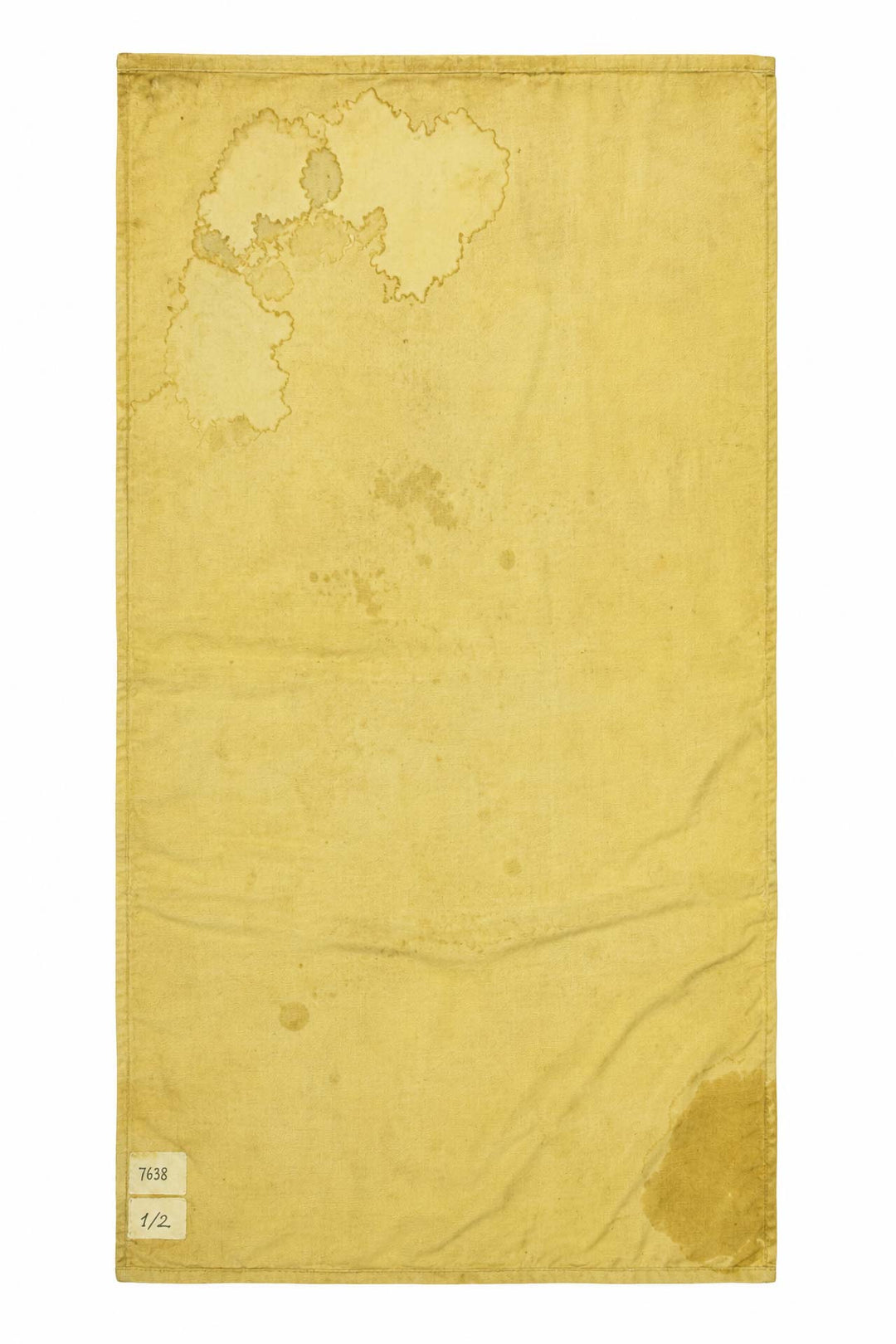 Hand-Knotted Tibetan Khaden Rug | Crimson Chrysanthemum Vines | Back View