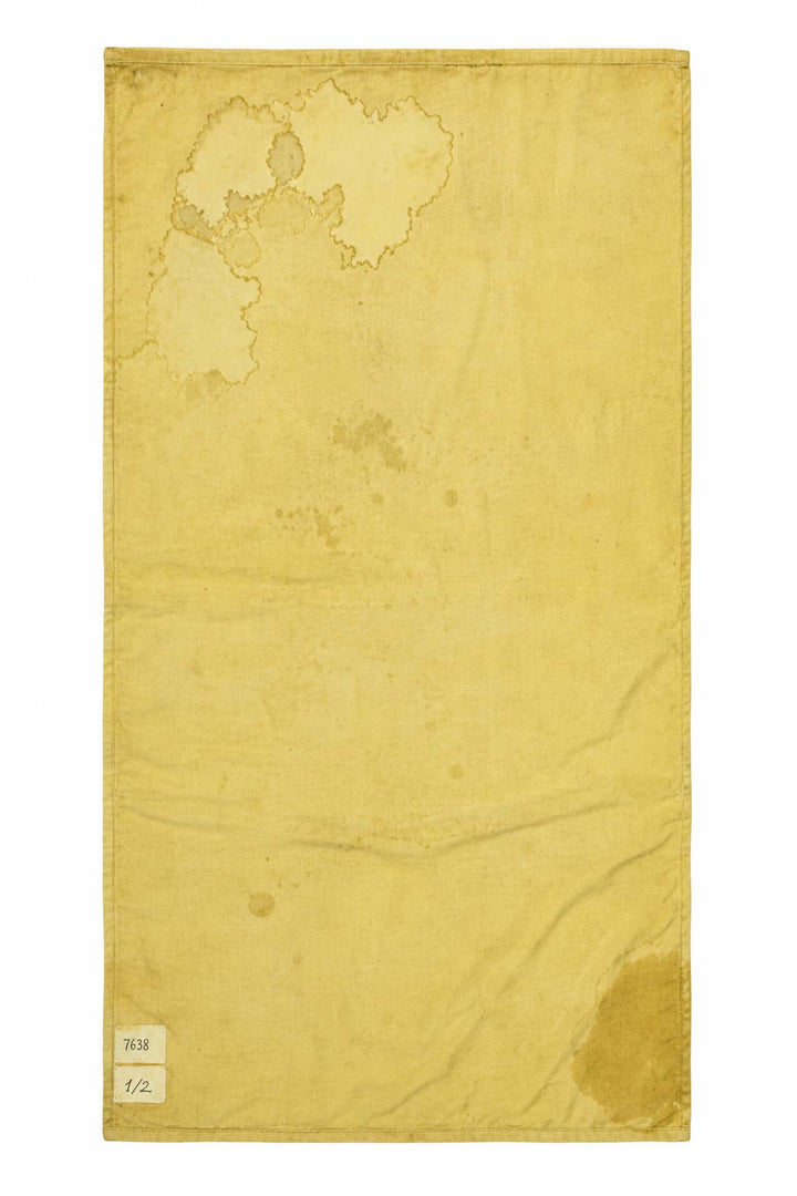Hand-Knotted Tibetan Khaden Rug | Crimson Chrysanthemum Vines | Back View