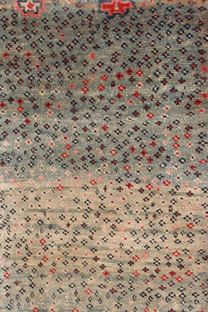 Hand-Knotted Tibetan Khaden Rug | Heathered Confetti Field | Detail View