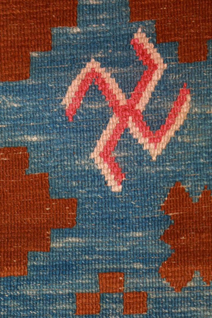 Hand-Knotted Tibetan Khaden Rug | Indigo Crossfield Talismans | Detail View