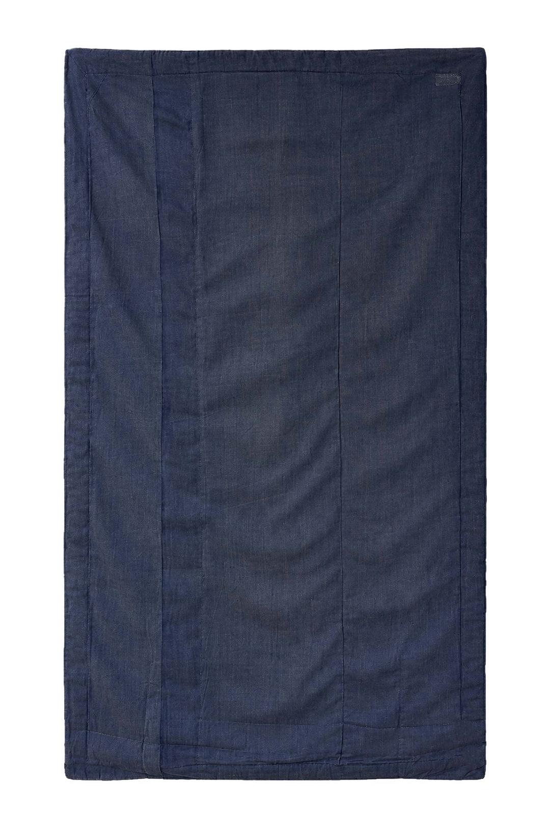 Hand-Knotted Tibetan Khaden Rug | Midnight Peony Blooms | Back View