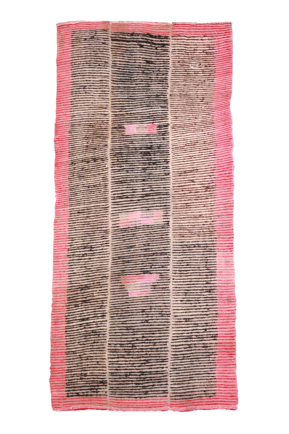 Hand-Knotted Tibetan Khaden Rug | Tsutruk Dark Field Abrash | Back View