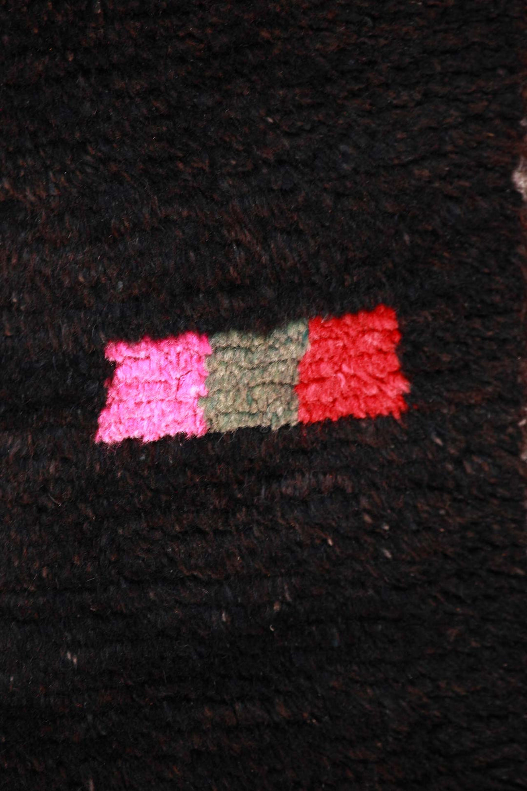 Hand-Knotted Tibetan Khaden Rug | Tsutruk Dark Field Abrash | Detail View