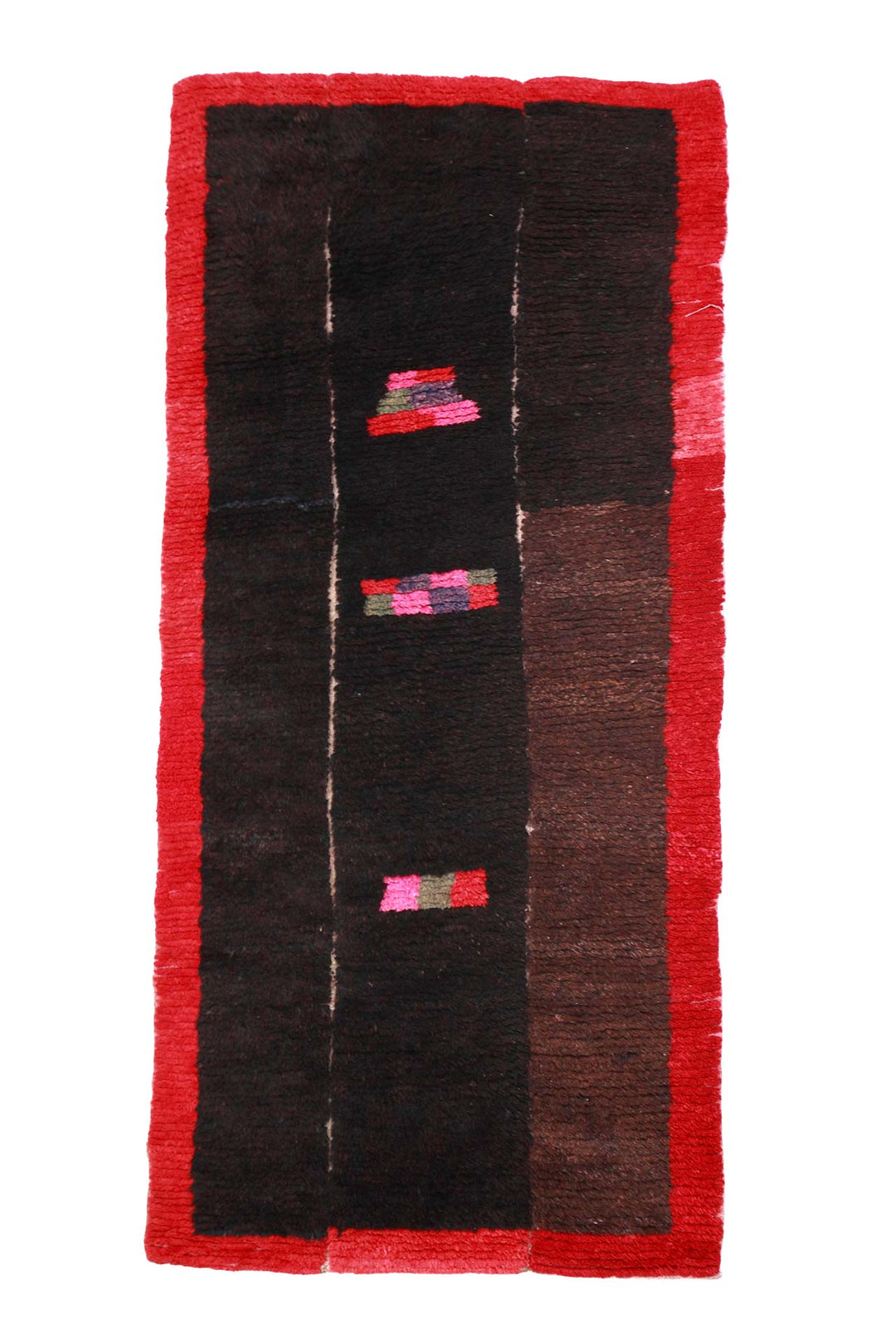Hand-Knotted Tibetan Khaden Rug | Tsutruk Dark Field Abrash | Front View