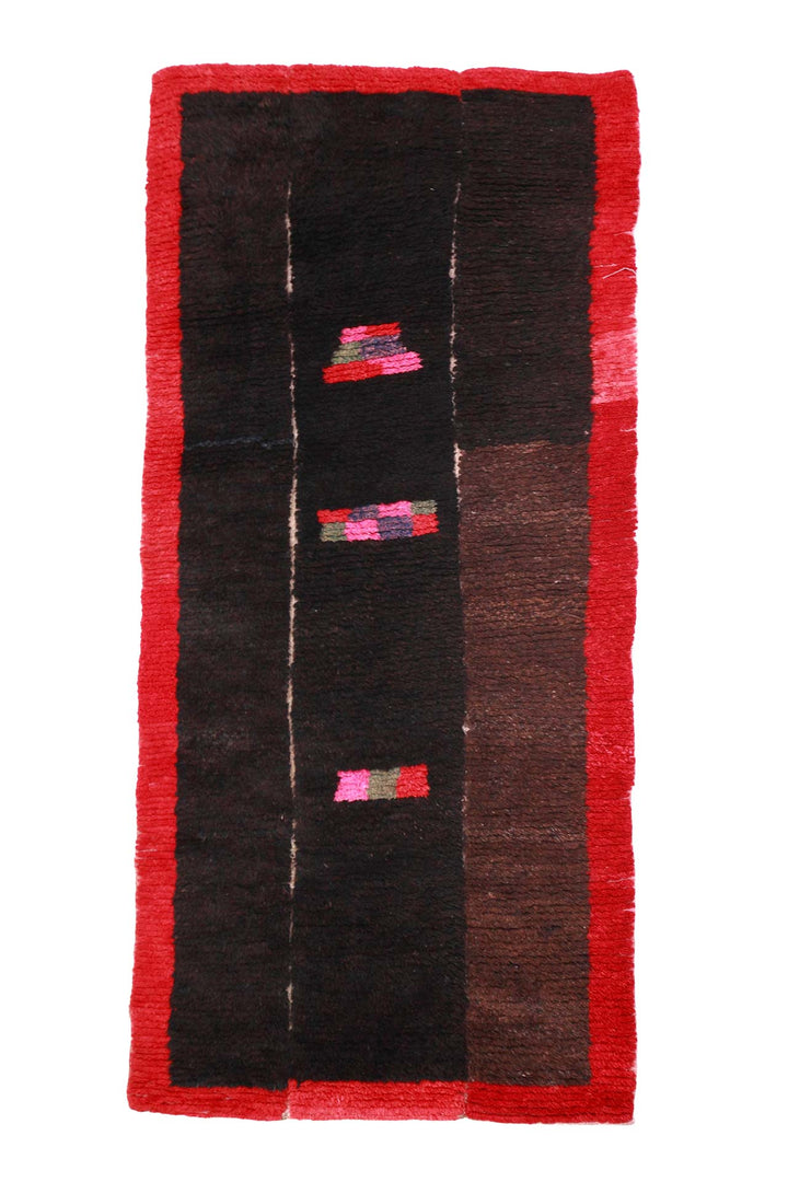 Hand-Knotted Tibetan Khaden Rug | Tsutruk Dark Field Abrash | Front View