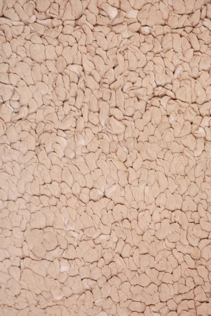 Hand-Knotted Tibetan Khaden Rug | Two-Panel Wool Texture | Detail View