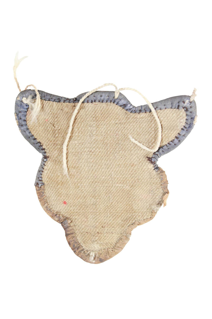 Tibetan Horse Mask Takyab | Cinnabar Guardian Zoomorphic | Back View