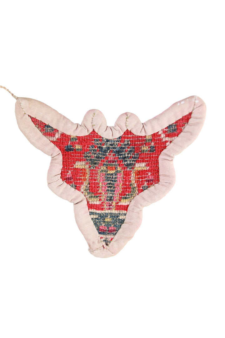 Tibetan Horse Mask Takyab | Cinnabar Totemic Talisman | Back View
