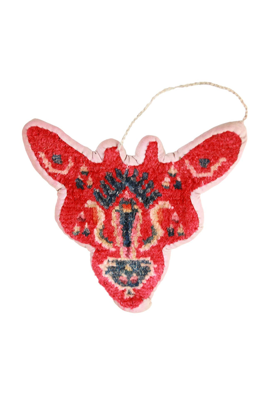 Tibetan Horse Mask Takyab | Cinnabar Totemic Talisman | Front View
