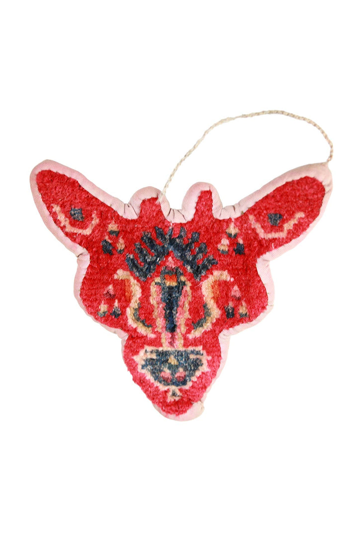 Tibetan Horse Mask Takyab | Cinnabar Totemic Talisman | Front View