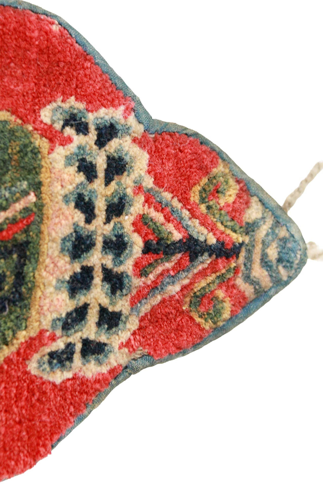 Tibetan Horse Mask Takyab | Cinnabar Treasure Vase Nomad | Detail View