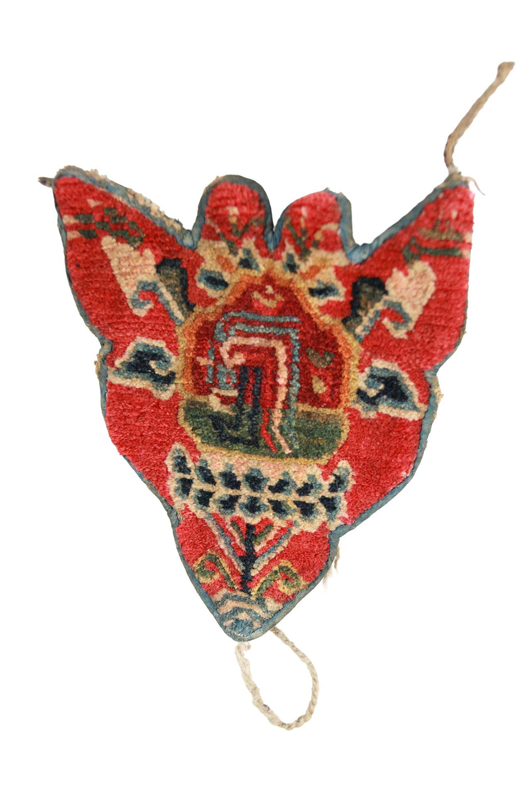 Tibetan Horse Mask Takyab | Cinnabar Treasure Vase Nomad | Front View