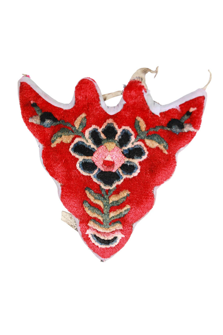 Tibetan Horse Mask Takyab | Cinnabar Vase of Abundance | Front View
