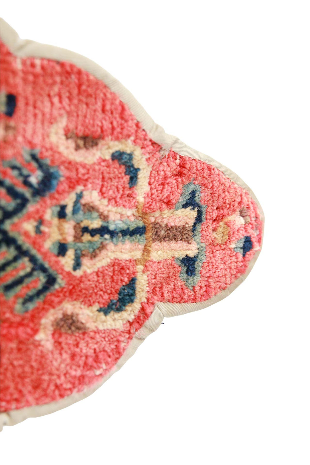 Tibetan Horse Mask Takyab | Coral Lungta Wind Horse | Detail View