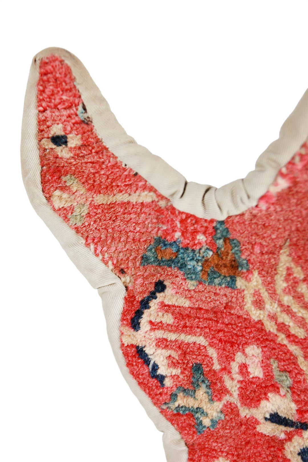 Tibetan Horse Mask Takyab | Painterly Cinnabar Silk Road | Detail View