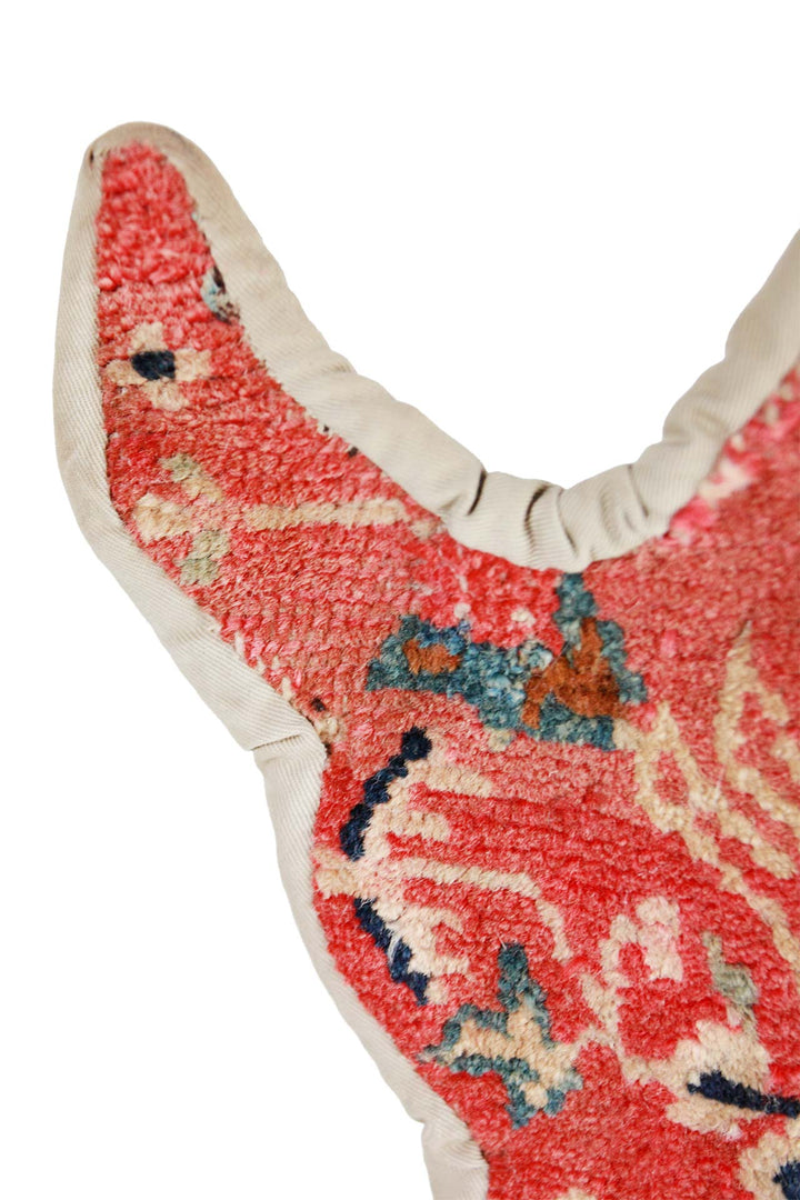 Tibetan Horse Mask Takyab | Painterly Cinnabar Silk Road | Detail View