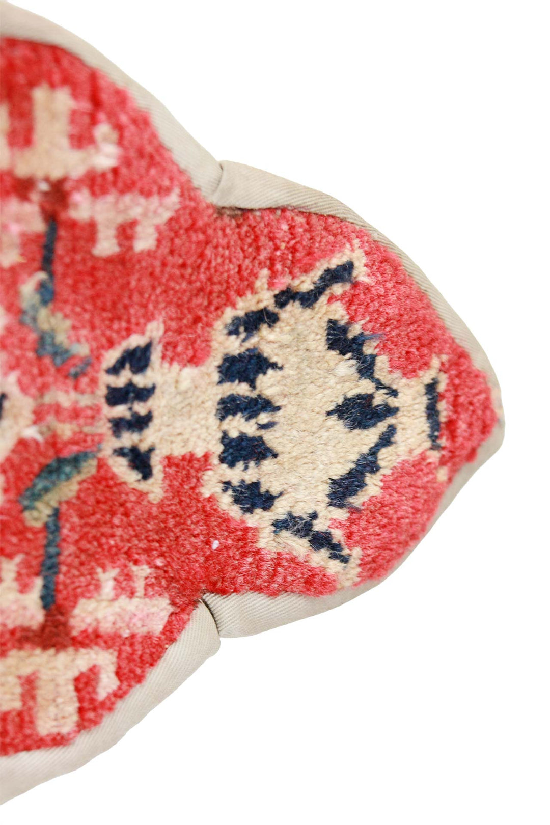 Tibetan Horse Mask Takyab | Painterly Cinnabar Silk Road | Detail View
