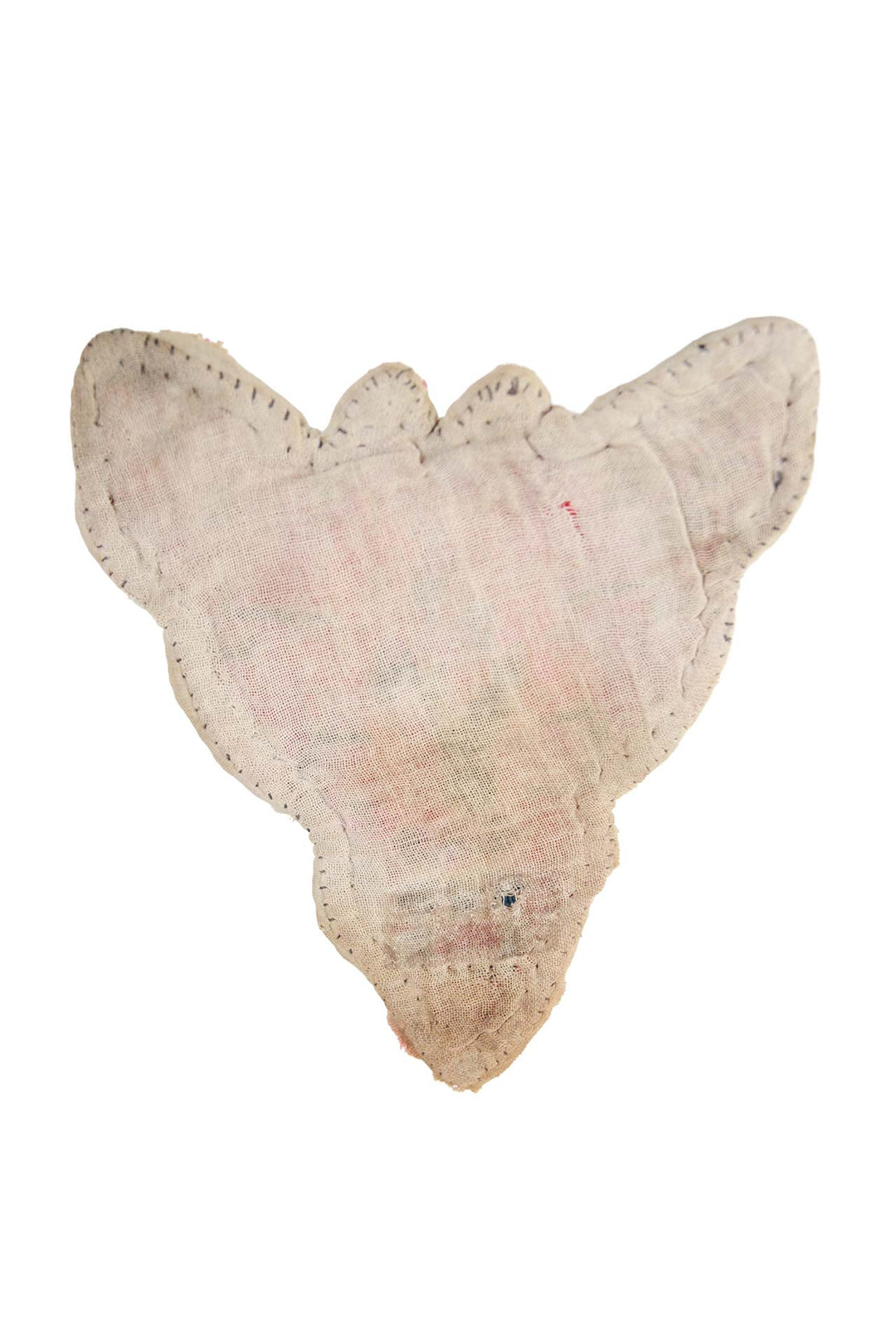 Tibetan Horse Mask Takyab | Sunlit Coral Offering Vessel | Back View