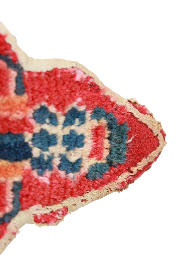 Tibetan Horse Mask Takyab | Sunlit Coral Offering Vessel | Detail View