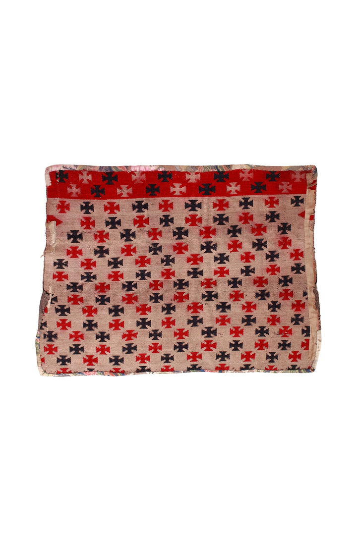 Horse Blanket, Tibetan Rug | Cross | Back View