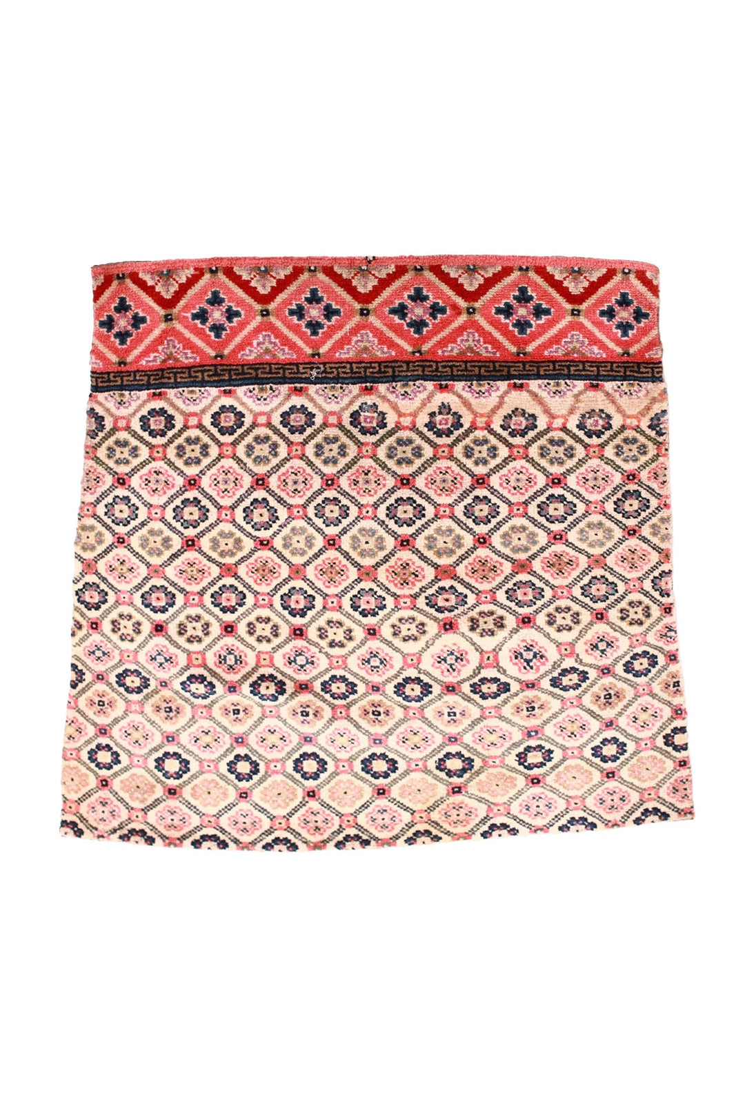 Horse Blanket, Tibetan Rug | Diamond Medallion | Front View