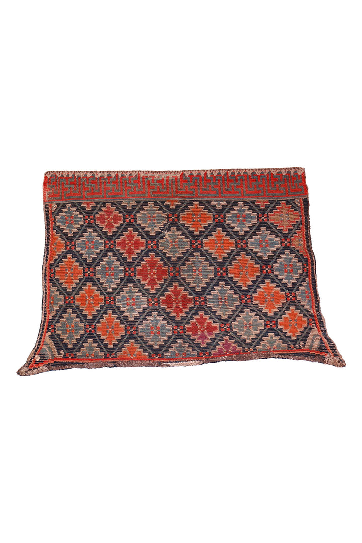 Horse Blanket, Tibetan Rug | Turkmen Erre Gol | Back View