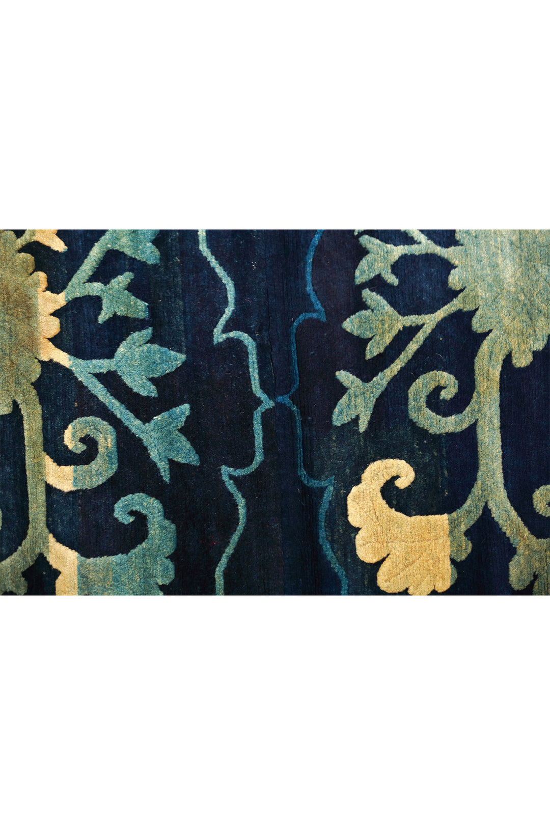 Horse Saddle Rug, Tibetan Rug | Foliate Plant | Detail View