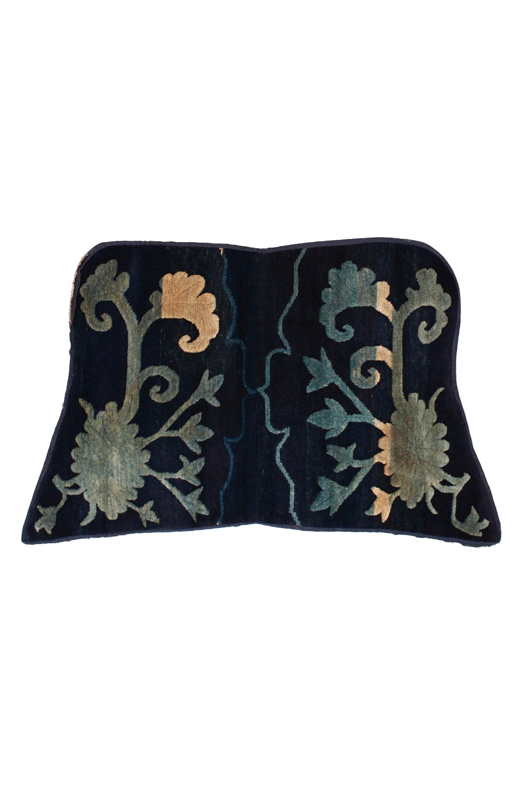 Horse Saddle Rug, Tibetan Rug | Foliate Plant | Front View