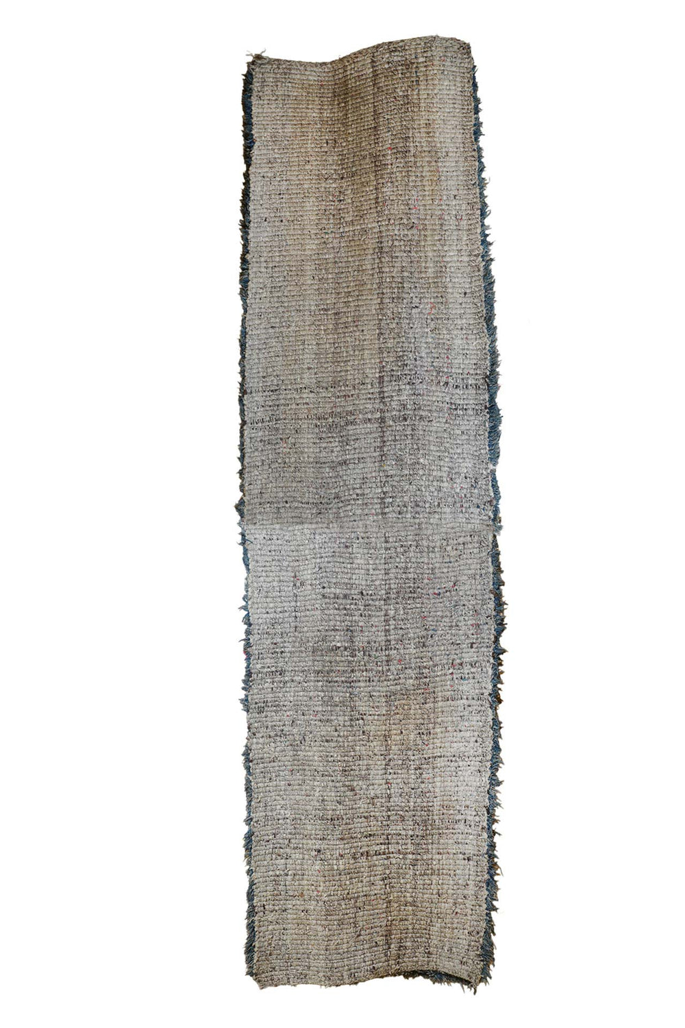 Tibetan Warp-Faced Runner | Monastic Geometric Column | Back View