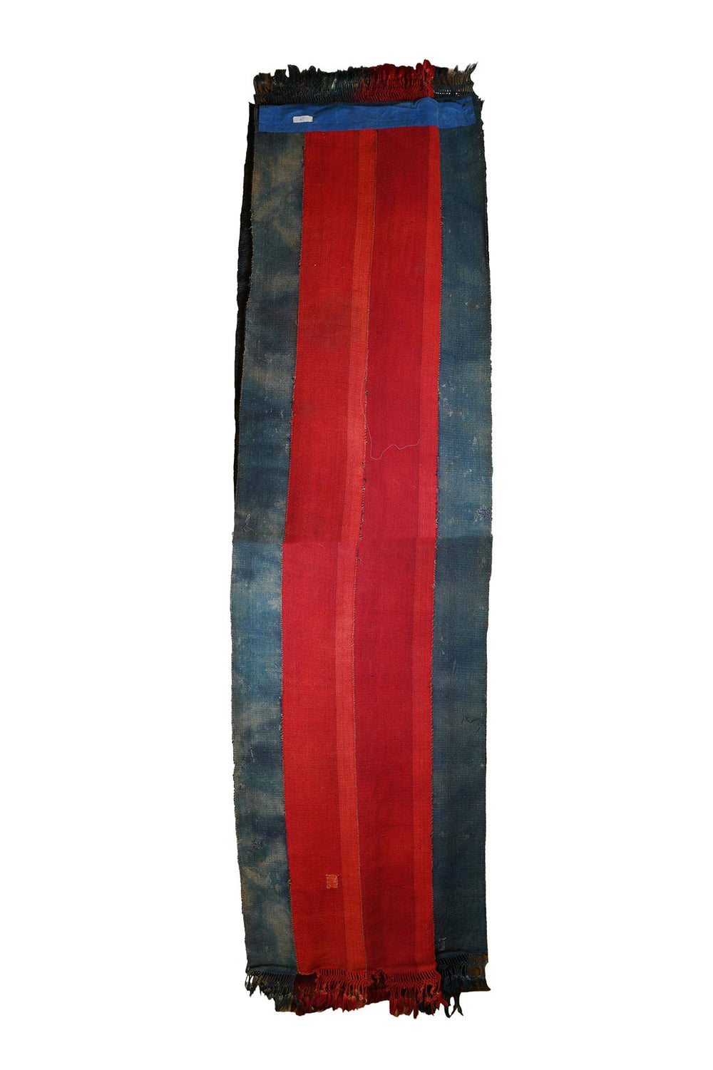 Uzbek Julkhirs | Bold Crimson Indigo Abrash | Back View